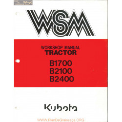 Kutota B1700 B2100 B2400 Wsm Part 1 Manual