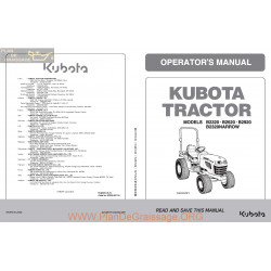 Kutota B2320 B2920 Ops Manual