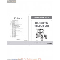 Kutota B2630 B3030 B3000 Operator Manual