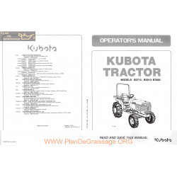 Kutota B2710 B2910 B7800 6c170 63115 Manual
