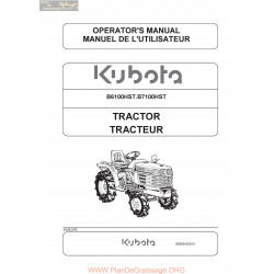 Kutota B6100hst B7100hst Fr An Manual