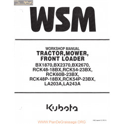 Kutota Bx 1870 2370 2670 Wsm Part1 Manual