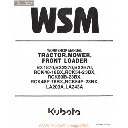 Kutota Bx 1870 2370 2670 Wsm Part3 Manual