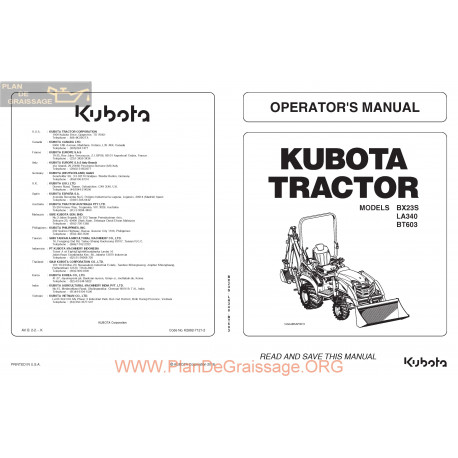 Kutota Bx23s Operators Manual