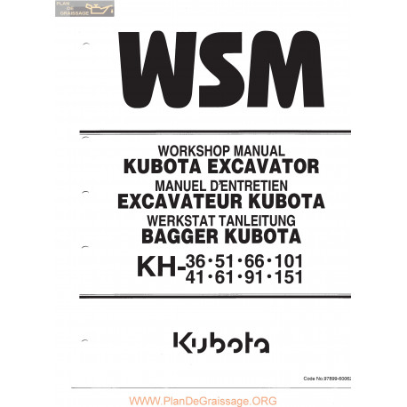 Kutota Kh36 41 51 61 66 91 101 151 Manual