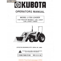 Kutota L1720 Operators Manual
