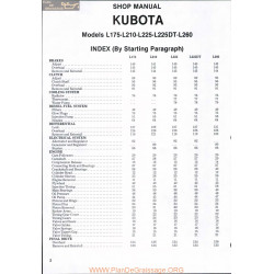 Kutota L175 L210 L225 L225dt L260 Wsm Manual