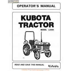 Kutota L2350 Ops Manual