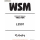 Kutota L2501 Workshop Manual