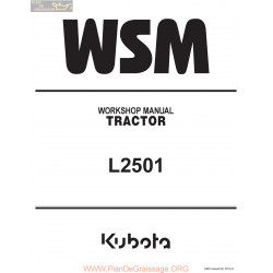 Kutota L2501 Workshop Manual