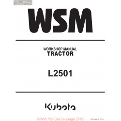 Kutota L2501 Workshop Manual