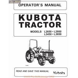 Kutota L2650 3650 Ops Manual