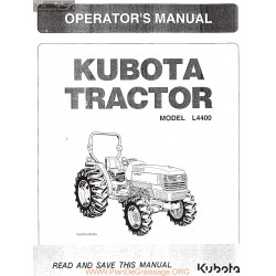 Kutota L4400 Ops Manual