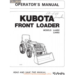 Kutota La482 La682 Manual