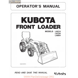 Kutota La514 La724 La854 Manual