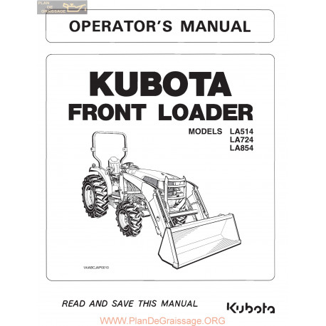 Kutota La514 La724 La854 Manual