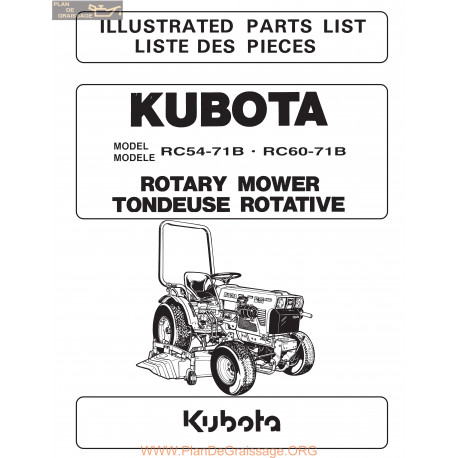 Kutota Plbk Rc54 71b Manual