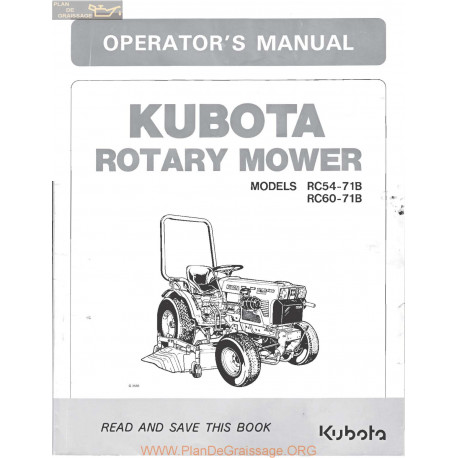 Kutota Rc60 71b Rc54 71b Manual