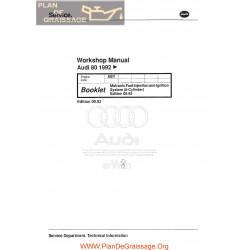 Audi 80 1992 Motronic Injection