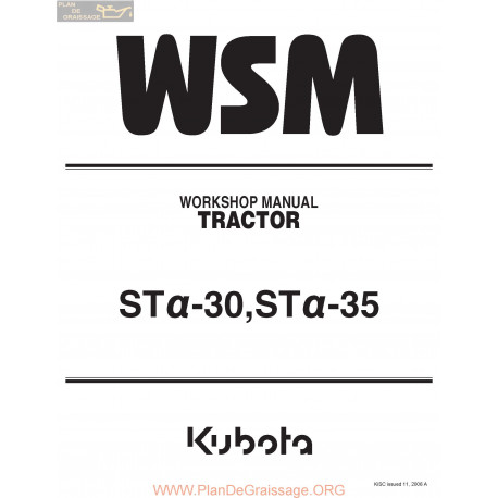 Kutota St 30 35 Wsm Manual