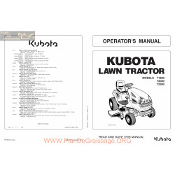 Kutota T1880 T2080 T2380 309935 Manual