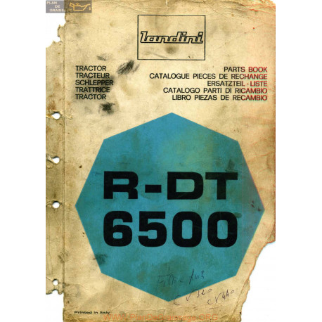 Landini R Dt 6500 Catalogue Pieces Rechange