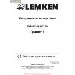 Lemken Granit 7 Rus Manual De Service 175 3520