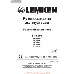 Lemken Lh5000 52 07 Su Manual De Service 175 1352