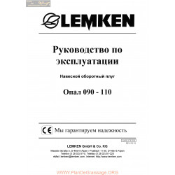 Lemken Opal 090 110 Rus Manual De Service 175 3531