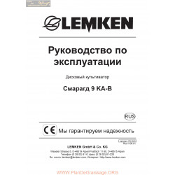 Lemken Smaragd 9ka B Rus Manual De Service 175 3544