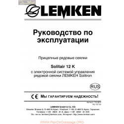 Lemken Solitair 12k Solitronic Rus Manual De Service 175 3873