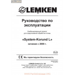 Lemken System Korund L B Rus Manual De Service 175 1459
