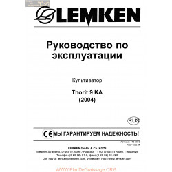 Lemken Thorit 9ka Rus Manual De Service 175 3913