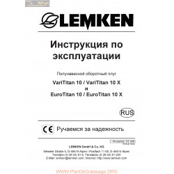 Lemken Titan Vari Titan 10 Rus Manual De Service 175 1495