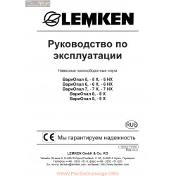 Lemken Variopal Rus Manual De Service 175 3583