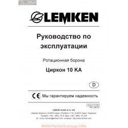 Lemken Zirkon 10ka Rus Manual De Service 175 3887