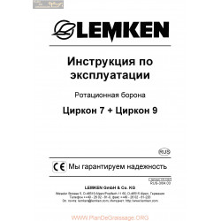 Lemken Zirkon 7 9 Rus Manual De Service 175 1237