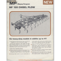 Massey Ferguson Model Mf 128 Chisel Plow