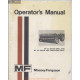 Massey Ferguson Model Mf 33 Grain Drill Operators Manual