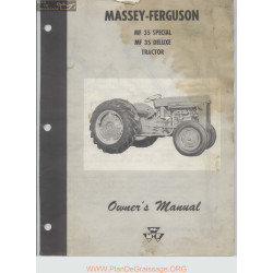 Massey Ferguson Model Mf 35 Owners Manual