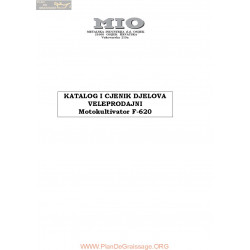 Mio F620 Standard Motokultivator