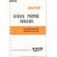 Napier General Purpose Toolbars Instruction Parts List