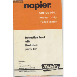 Napier Series 050 Heavy Duty Trailed Discer Instruction Book