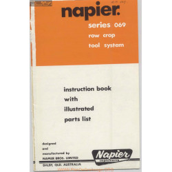 Napier Series 069 Row Crop Tool System Instruction Book 1975