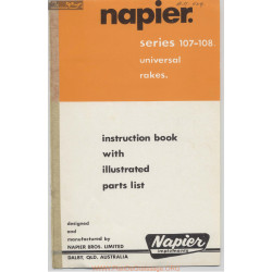 Napier Series 107 108 Universal Rakes Instruction Book Parts List 107 108 5 73
