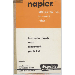 Napier Series 107 108 Universal Rakes Instruction Book Parts List 107 108 5 73