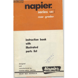 Napier Series 141 Rear Grader Instruction Book