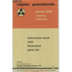 Napier Series 520 Wideline Cultivator Instruction Book 1976