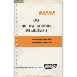 Napier Series Dg Coil Tyne Cultivators And Attachments Instruction Book Parts List