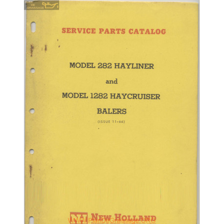 New Holland Nh 282 Hayliner 1282 Haycruiser Balers Service Parts Catalog